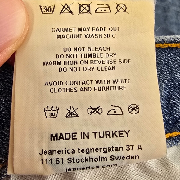 Jeanerica Jean Co. Eiffel Straight Leg Mid Vintage Jeans Women's 25X29 - Picture 8 of 10